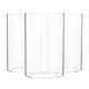 image 1 of Argon Tableware Glass Storage Jars - No Lid - 1 Litre - Kitchen Utensils Pot Bathroom Storage Open Container Glass Jar - Set of 6