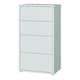 image 4 of Alice Springs Tall 4 Drawer Chest with Push-to-Open Drawers in Light Grey