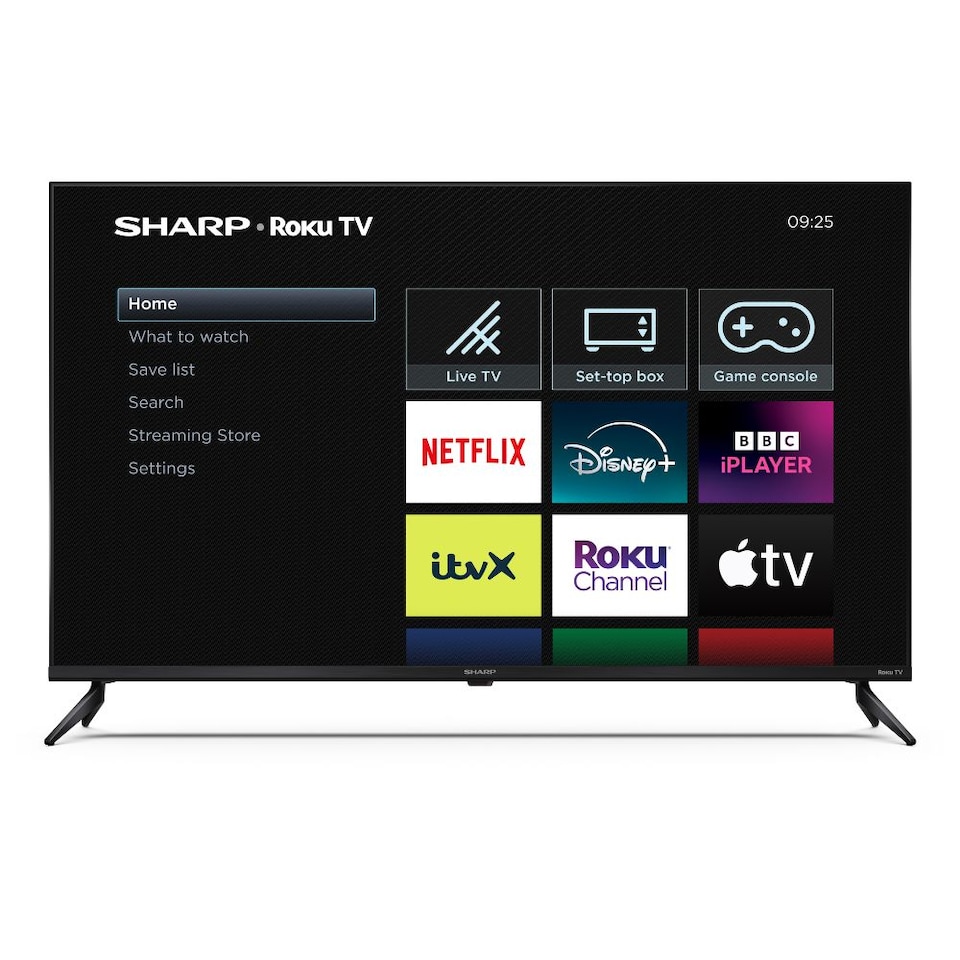 image 1 of SHARP 43HJ4225KB 43 Inch 4K UHD Smart Roku TV