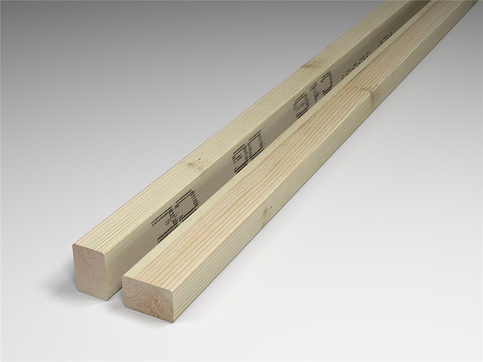 eDecks C16 Timber Joist, Pressure Treated, 2400 x 75 x 47mm - Pack of 15