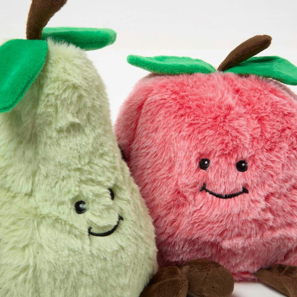 image 1 of Homescapes Apple and Pear Doorstop Set of 2