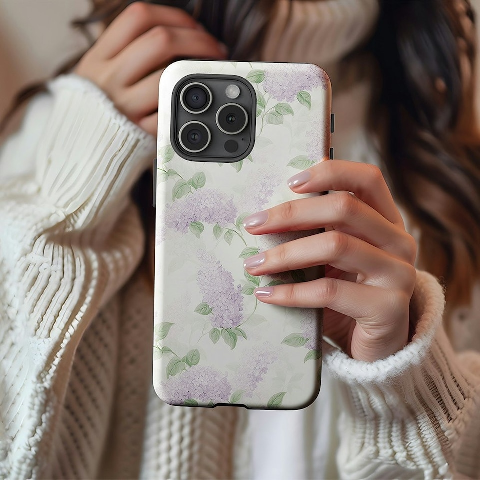 image 1 of Pretty Lilacs Phone Case | Purple | iPhone 13 Mini
Slim | iPhone 13 Mini
Slim