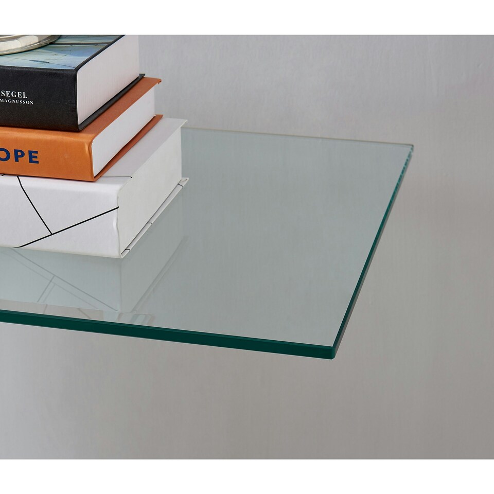 image 1 of Furniturebox Leonardo Glass And Gold Metal Console Table