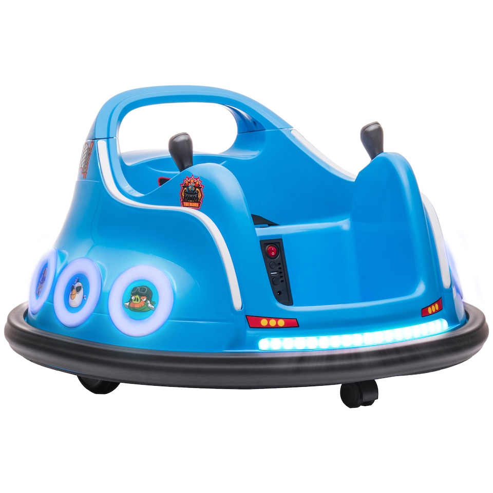 image 1 of AIYAPLAY Licensed Bumper Car for Kids with Joysticks, Remote, Blue
