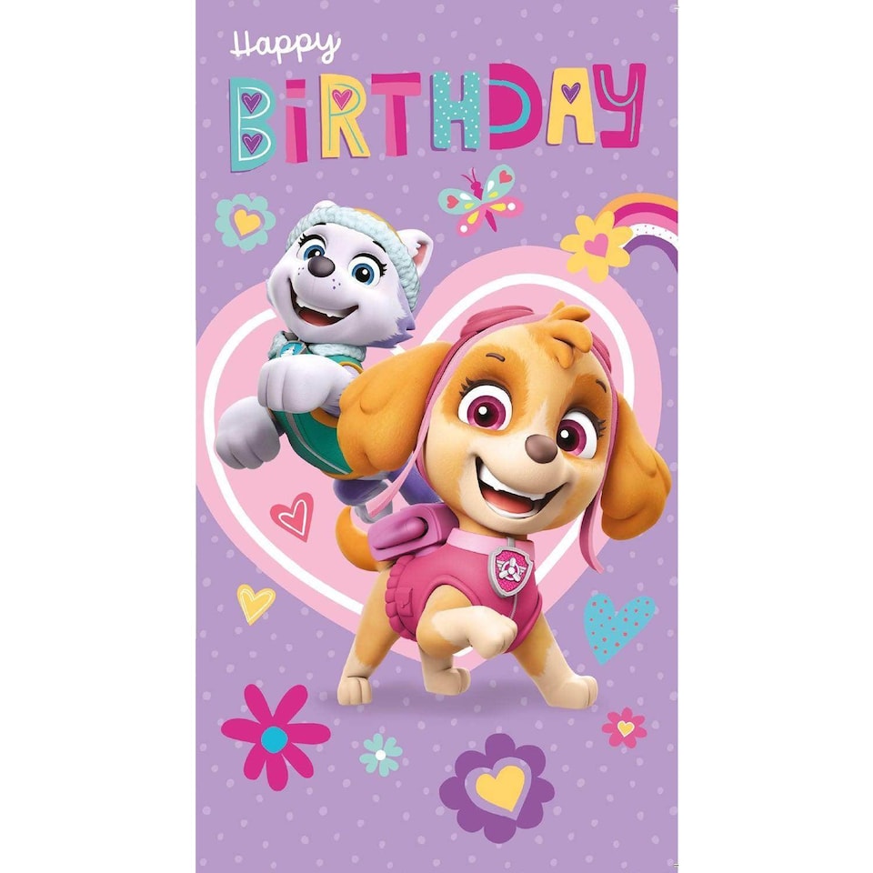 Paw Patrol Birthday Card