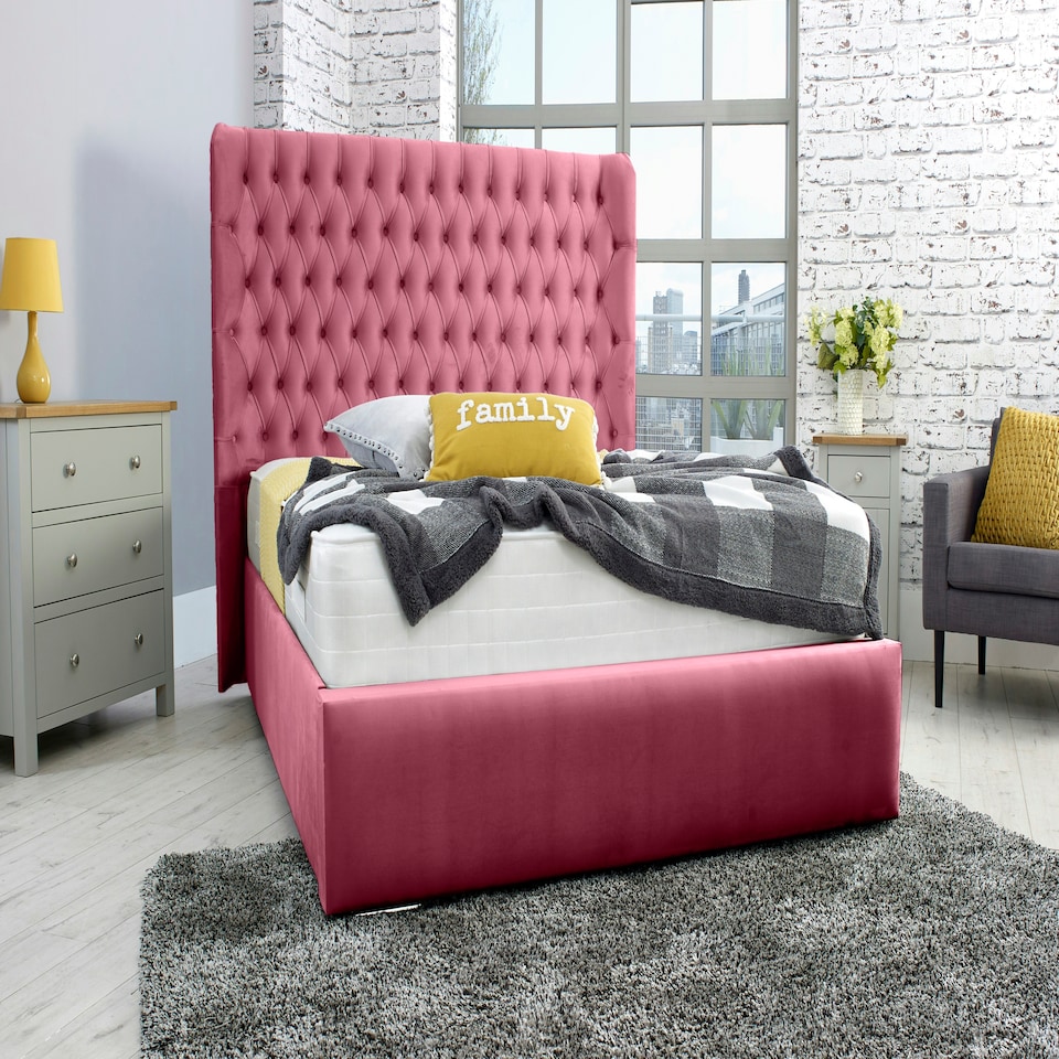 Terra Plush Superking Bed Frame - Maroon