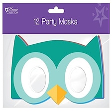 Pack of 12 Card Woodland Masks