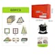 image 2 of Dekko 60pc Magnetic Building Blocks Set STEM Educational Toy for Kids | Multi | Nature
