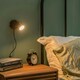 image 1 of ValueLights Benton Black Adjustable Plug In Wall Light & Bulb Black