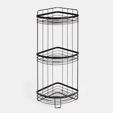 OHS 3 Tier Shower Caddy Freestanding Bathroom Corner Shelf Organiser