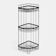 image 1 of OHS 3 Tier Shower Caddy Freestanding Bathroom Corner Shelf Organiser