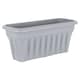 image 4 of Wham Vista 2 x 60cm Rectangular Plastic Garden Troughs | Grey | Upcycle Grey