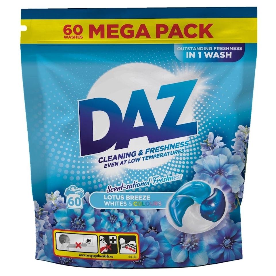 DAZ Lotus Breeze Laundry Pods 60 Wash