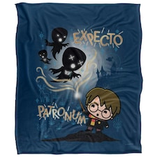 Harry Potter Expecto Patronum Chibi Blanket - Multicoloured - One Size