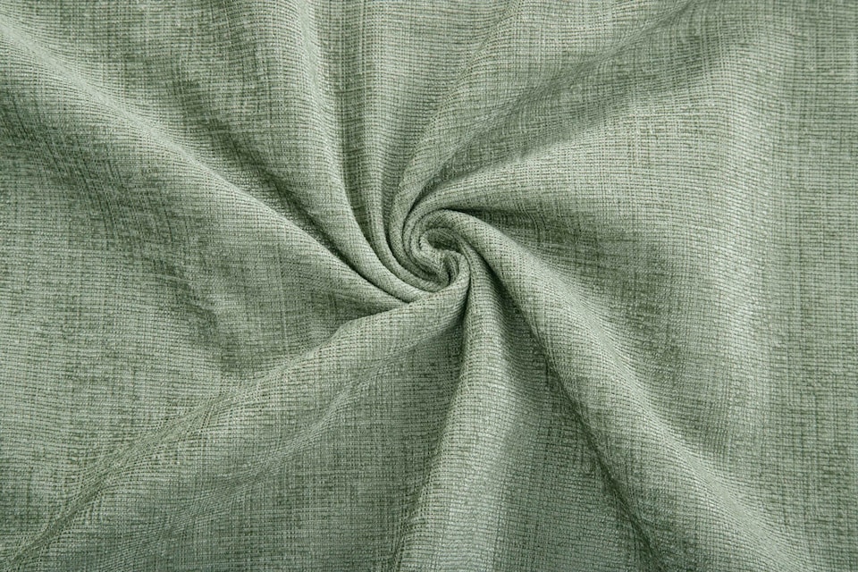 image 1 of Amberley - Thermal Interlined Chenille Curtains - Eyelet - 100% Polyester (Sage, 66'' x 90'' - 168cm x 229cm (Pair)) | Green | Green