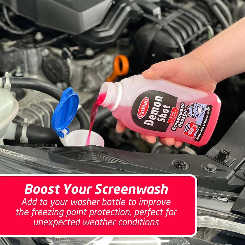 image 1 of CarPlan Demon Winter Essentials 3 Piece Kit Screenwash, De-Icer & Scraper