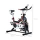 image 5 of Homcom Exercise Bike Adjustable Resistance Indoor Cycling Machine