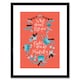 image 1 of What Does not Kill You Funny Orange 9x7" Black Framed Wall Art Print