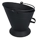 image 4 of Waterloo Style Black Coal Log Burner Scuttle Bucket Wide Mouth Fire Fireplace