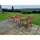 image 3 of Valley 4 Seat Set 1X2B 2XC Angled Tray - Timber - L100 x W310 x H95 cm - Fully Assembled - Set of Waterproof Cushions Included