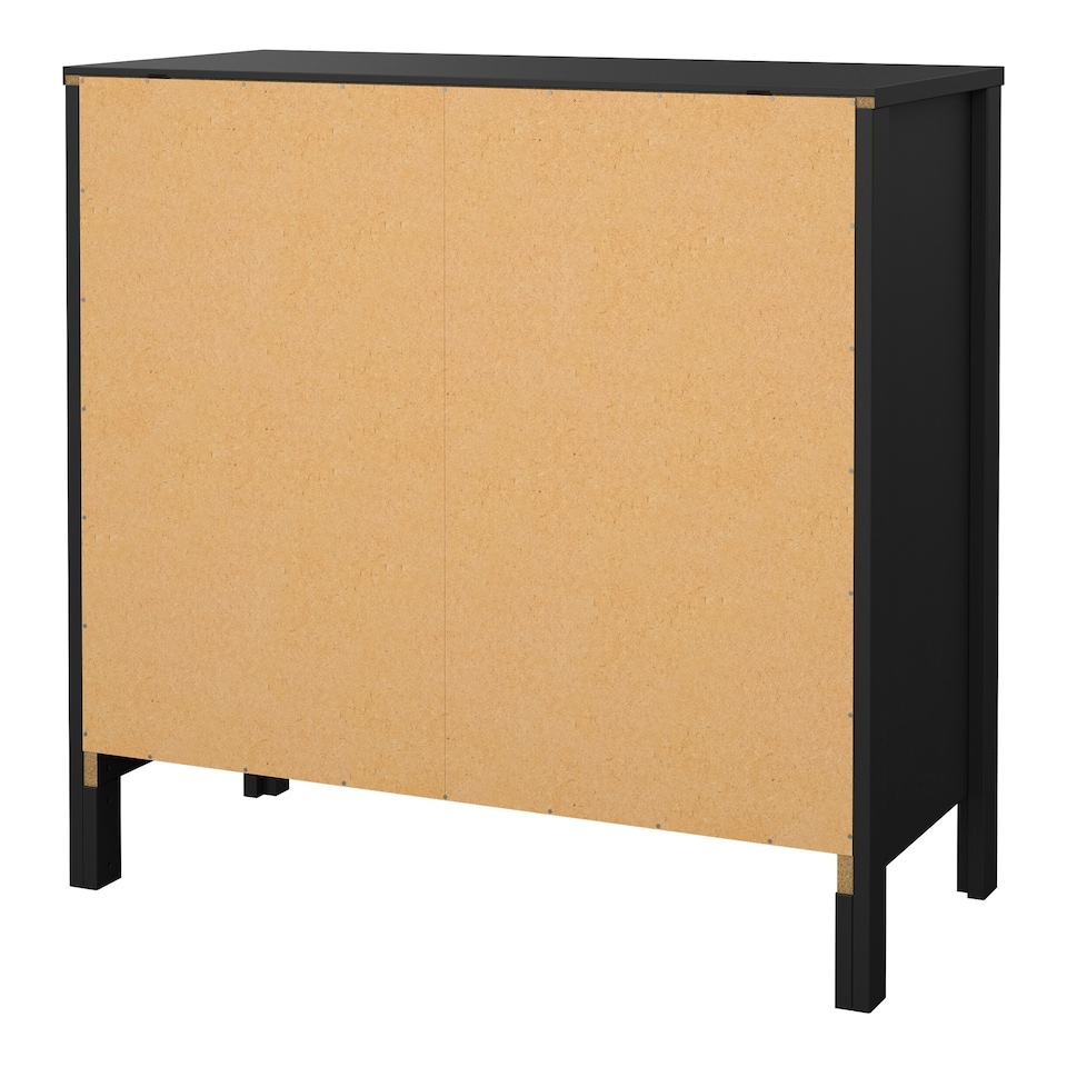 image 1 of Barcelona Sideboard 2 Doors 1 Drawer in Matt Black