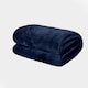 image 1 of OHS Ultra Soft Flannel Fleece Throw Blanket | Blue | Navy - 200CMx240CM