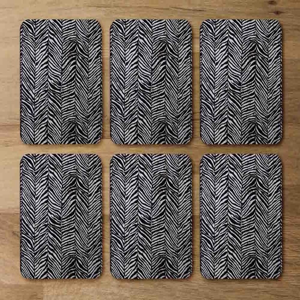 image 1 of Zebra Grunge Print (Coaster)
