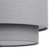 image 3 of First Choice Lighting Dark Grey 2 Tier Ceiling Light Shade Grey