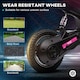 image 8 of HOMCOM 24V Kids Electric Motorbike with Twist Grip Throttle, Music, Horn - Pink