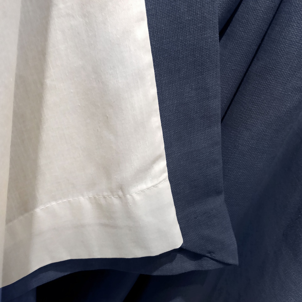 image 1 of Fusion Sorbonne Eyelet Curtains Navy