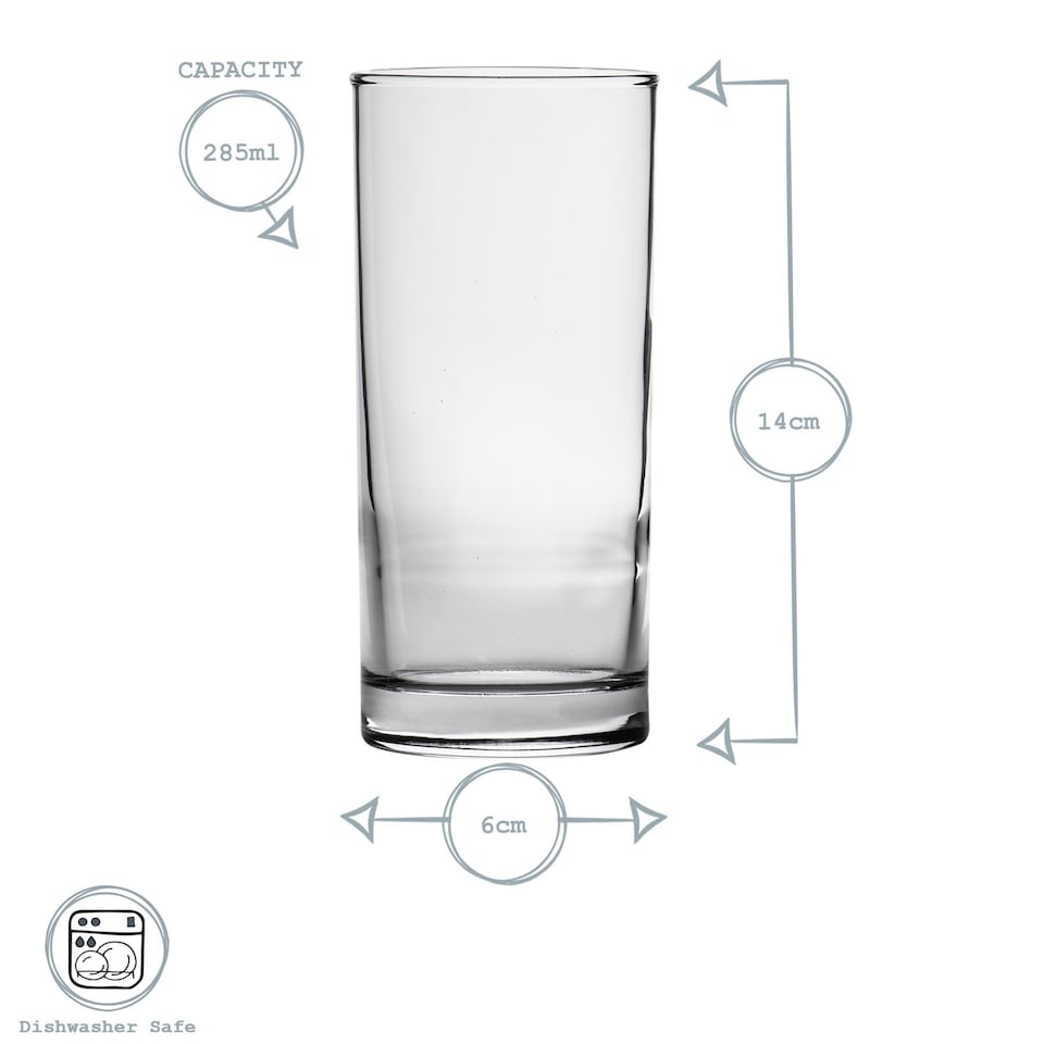image 1 of Argon Tableware Classic Highball Glasses - 295ml - Pack of 24 | Clear | Clear | 24