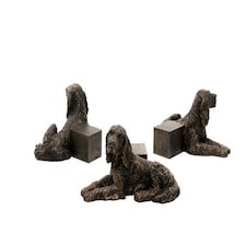 Irish Setter Plant Pot Feet - Set of 3 - L5 x W5.5 x H12.5 cm Brown