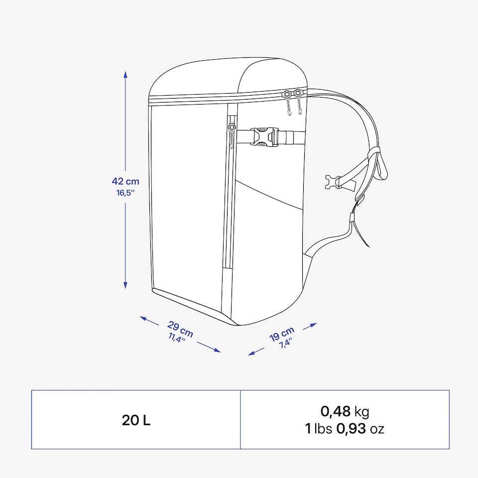 image 1 of Decathlon 20 L Backpack Cooler 100 - Insulated and compact