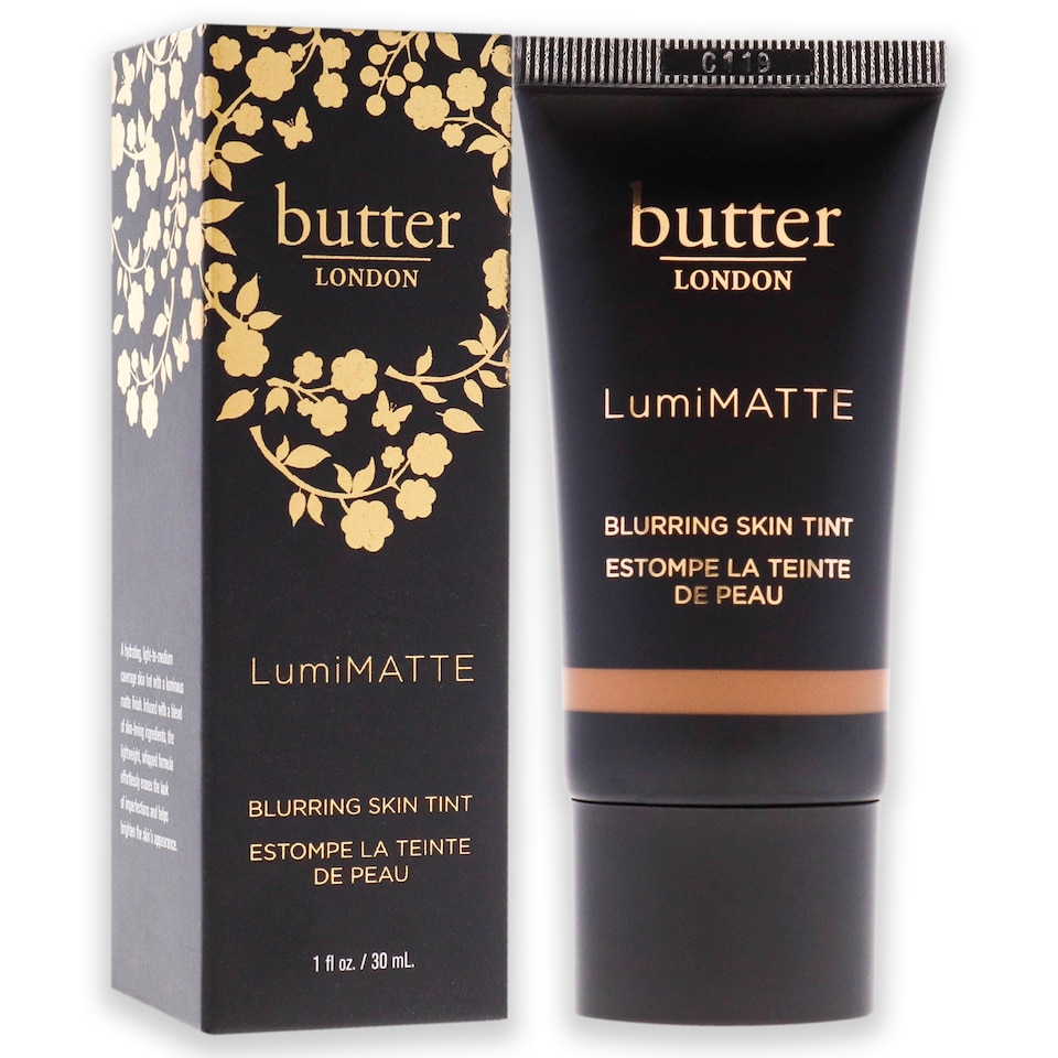 image 1 of Lumimatte Blurring Skin Tint - Deep by Butter London for Women - 1 oz Foundation | Brown