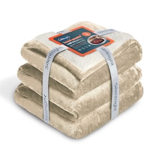 Silentnight Heat Genie Self Heating Giant Blanket Cream | Natural