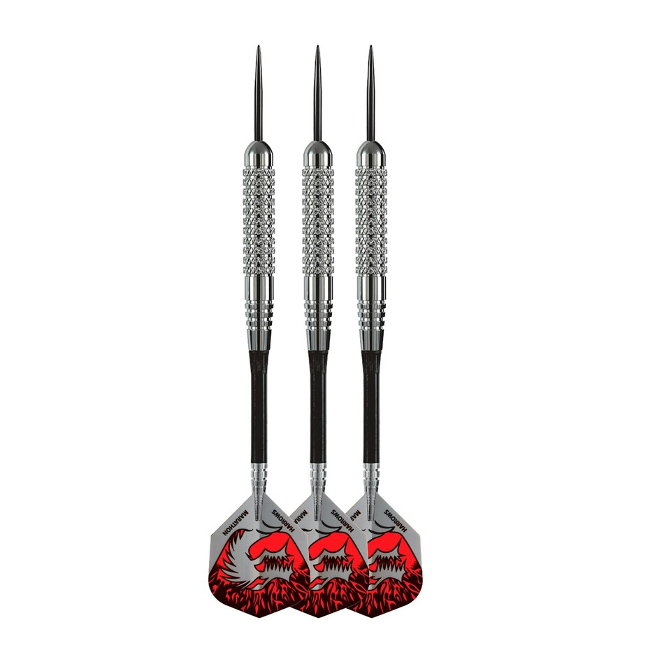 image 1 of Harrows Silver Arrows Darts - Silver/Black/Red - 20g