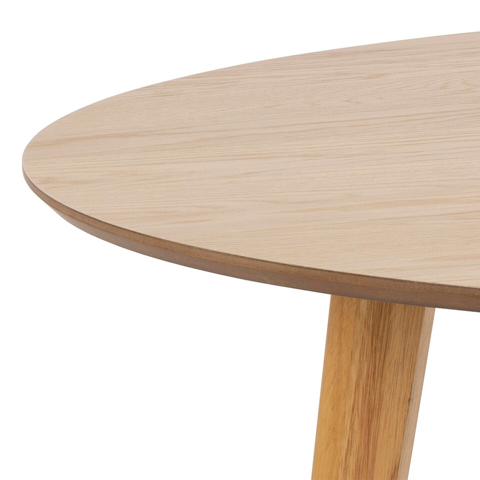 image 1 of Roxby Round Dining Table in Oak 140x76cm