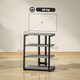 image 7 of HOMCOM HiFi Rack Stand w/ 4-Tier Record Player Stand Dark Grey