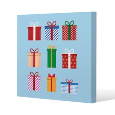 Gift boxes (canvas) / 46 x 46 x 4cm | Multi