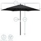 image 3 of Harbour Housewares Wooden Garden Parasol - 2.7m - Black | Black | Black
