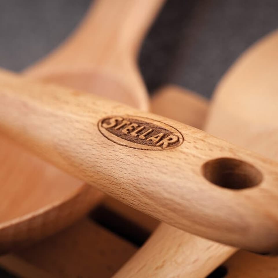 image 1 of Stellar Beech Scraper Spoon