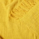 image 4 of Homescapes Nirvana Slub Cotton Ochre Yellow Throw - 225 x 255 cm Yellow