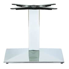 Nuton Square Base Coffee Table Base Silver