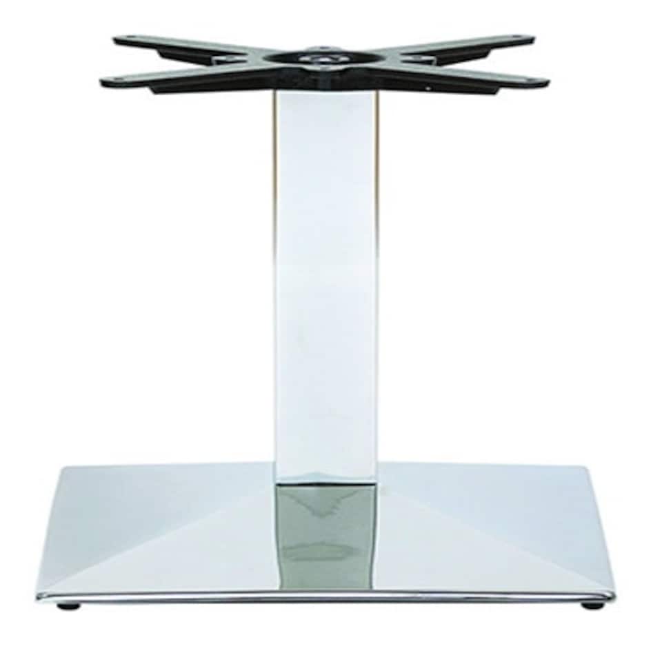 Nuton Square Base Coffee Table Base Silver