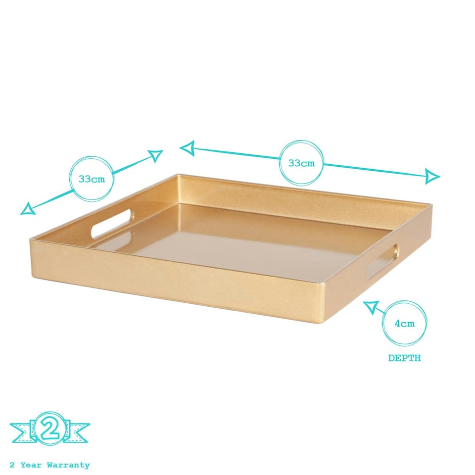 image 1 of Argon Tableware Square Serving Tray - 33cm - White White