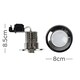 image 3 of ValueLights Modern Fire Rated Polished Chrome GU10 Recessed Ceiling Downlight/Spotlight - Includes 5w LED Bulb 6500K Cool White
