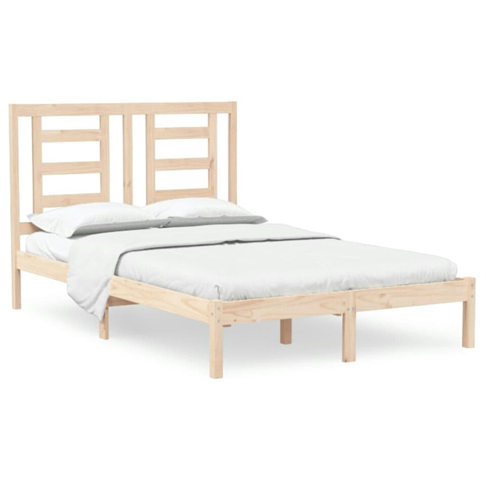 Bed Frame Solid Wood 120x190 cm Small Double Tesco Groceries