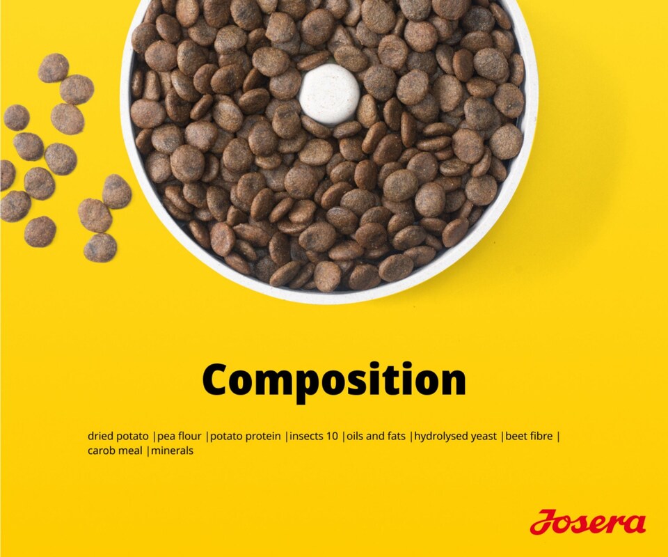 image 1 of Josera Adult Hypoallergenic complete dog food | Allergy relief | Sensitive digestion | Novel single animal protein | Grain-free | All breed sizes | 0.9kg
