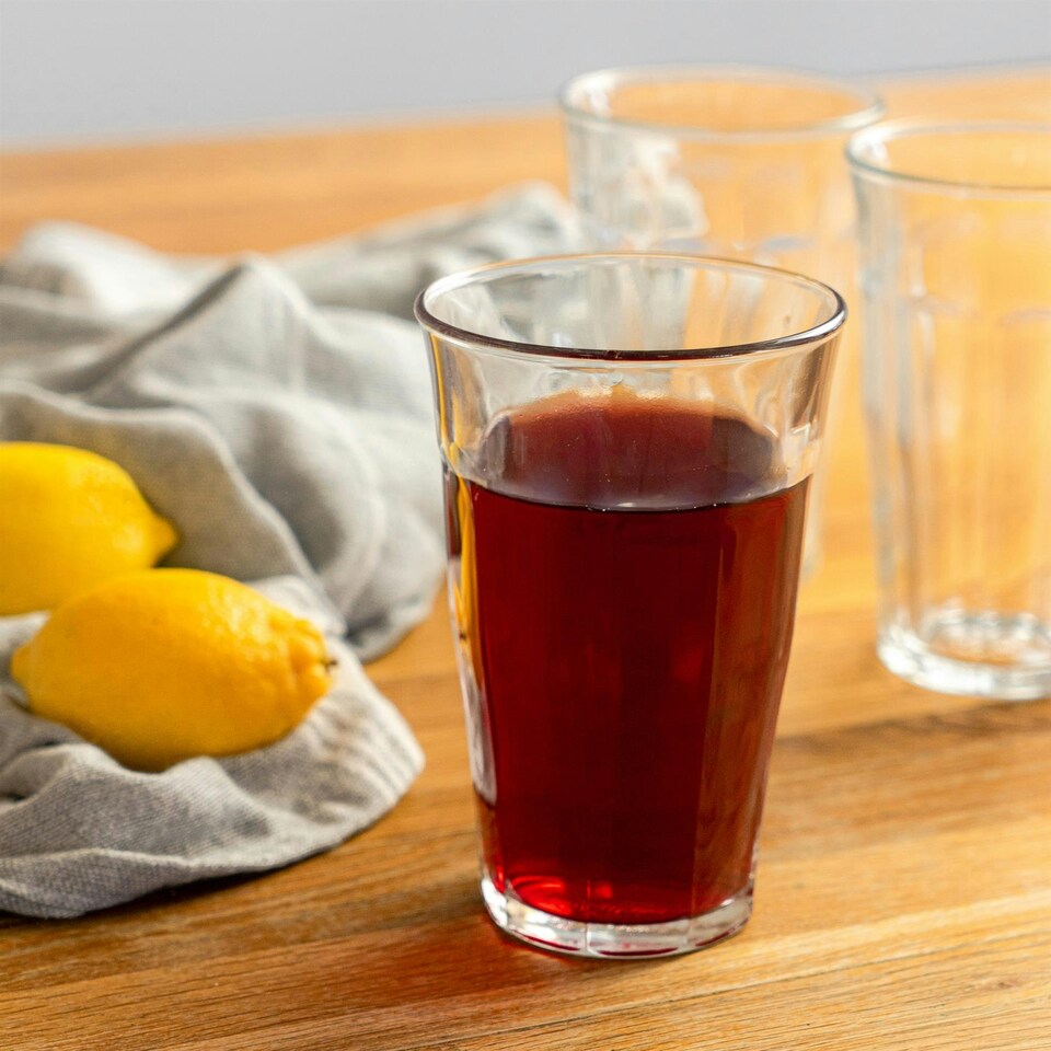 image 1 of Duralex Picardie Drinking Glasses - 200ml Tumblers, 360ml Highballs - Set of 12 Clear