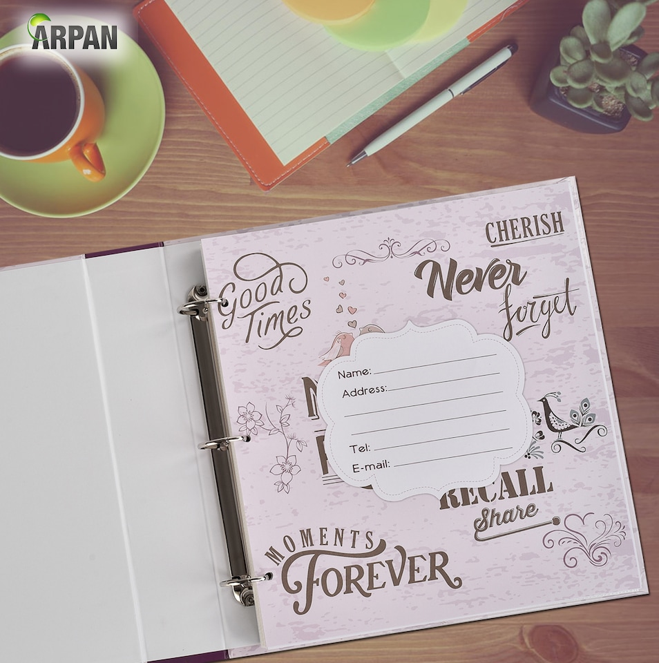 image 1 of ARPAN Large 3-Ring Binder Photo Album Holds 500 Photos 6x4" (10x15cm) – Slip In Pocket Picture Album for Wedding, Baby, Birthday, Family & Travel Memories